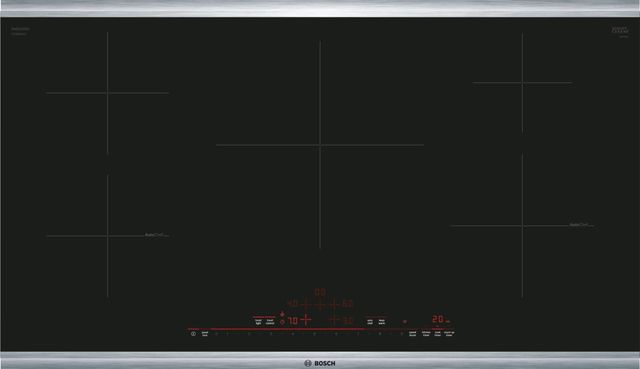 Bosch® 800 Series 36" Black With Stainless Steel Frame Induction Cooktop