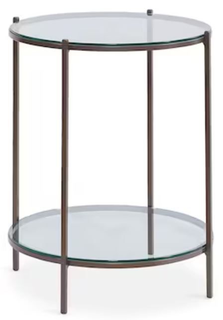 Bassett® Furniture Linville Oil Rubbed Bronze Lamp Table-0