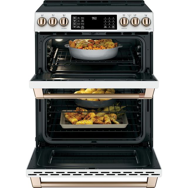 Café™ 30" Matte White Slide-In Electric Range-3
