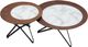 Zuo® Modern Anderson 2-Piece Multicolor Coffee Table with Metal Base Set-0