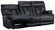Flexsteel® Clive Black Power Reclining Sofa with Power Headrests and Lumbar-2