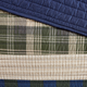 Olliix by Woolrich Spruce Hill Green King/California King Oversized Cotton Quilt Mini Set-4