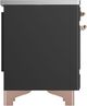 Ilve® Majestic III 36" Graphite Matte Pro Style Induction Range with Triple Glass Door and Copper Trim-4