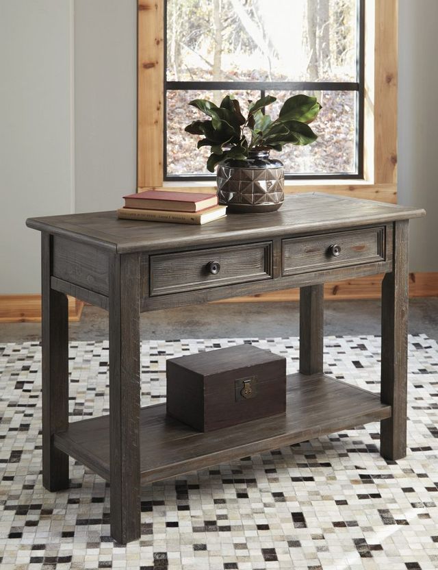 Signature Design by Ashley® Wyndahl Rustic Brown Sofa Table-2