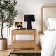 TOV Furniture Brandyss Birdseye Maple 2-Drawer Nightstand-1