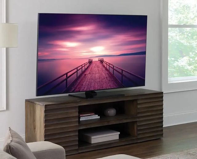 Sanus® Black Swivel TV Stand-3