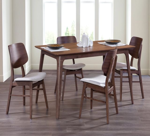 New Classic® Home Furnishings Oscar Beige/Walnut Dining Chair-1