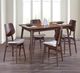 New Classic® Home Furnishings Oscar Beige/Walnut Dining Chair-1