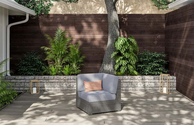 homestyles® Boca Raton Brown Outdoor Sectional Side Chair-3