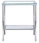 Coaster® Saide 3-Piece Tempered Glass Top Occasional Table with Chrome Base Set-2