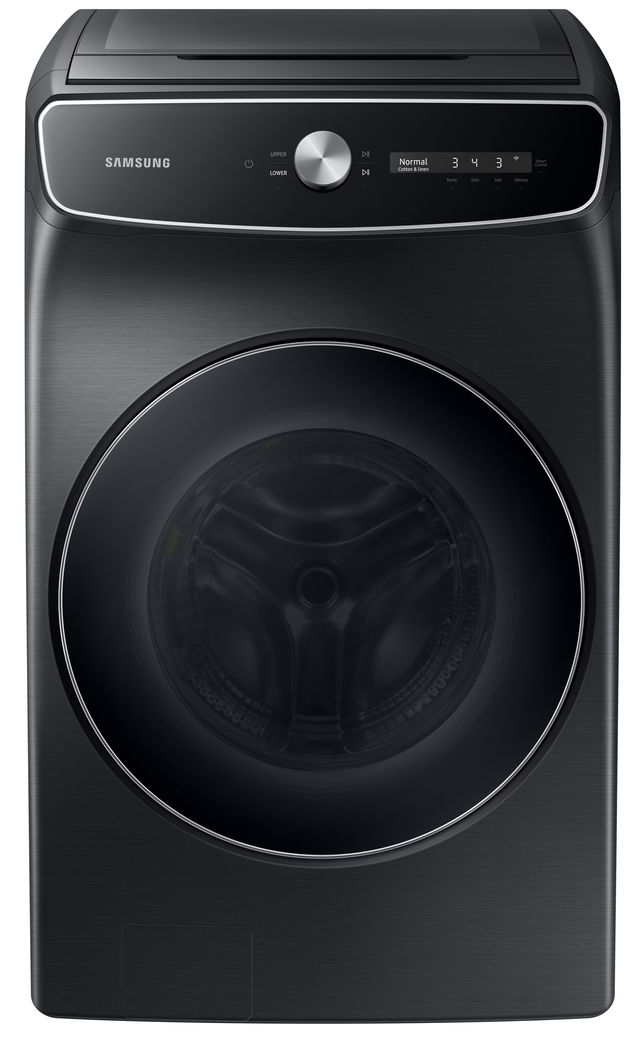 Samsung Brushed Black Front Load Laundry Pair-1