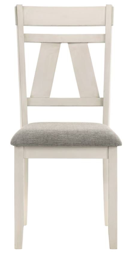 New Classic® Home Furnishings Maisie Light Gray/White Side Chair-2