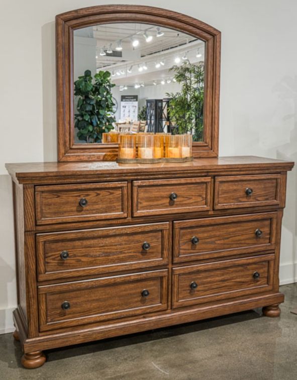 Signature Design by Ashley® Zackaryn Warm Brown Dresser-1