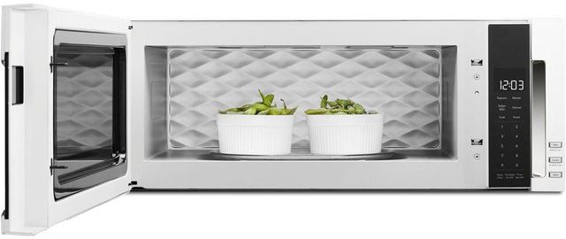 KitchenAid® 1.1 Cu. Ft. White Over The Range Microwave Hood Combination-3