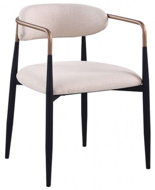 Furniture of America® Neasden 2-Piece Natural/Black/White Side Chair-0
