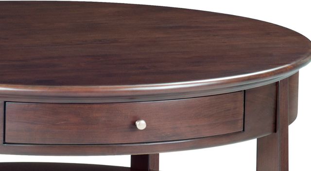 Whittier Wood® Furniture McKenzie Caffe Round Cocktail Table-1