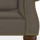 La-Z-Boy® Pembroke Basil Loveseat with Brass Nailhead Trim-5