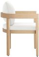 New Classic® Home Furnishings Wesley 6-Piece White Acacia/Sundura Outdoor Patio Side Chair Set-4