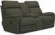 La-Z-Boy® Talladega Charcoal Reclining Loveseat with Console-1