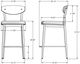 Amisco Customizable Hint Upholstered Counter Stool-2