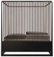 Caracole® Pinstripe Caracole Classic Dark Chocolate/Rich Walnut Queen Canopy Bed-3