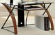 Furniture of America® Baden Black/Oak Computer Desk-0