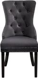 Meridian Furniture Nikki Gray Velvet Dining Chair-1