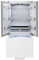 ZLINE Autograph Edition 36" 19.6 Cu. Ft. Panel Ready Built In Counter Depth French Door Refrigerator with Champagne Bronze Accents-2