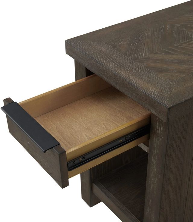 Intercon Hearst Reclaimed Chevron Chairside Table-2