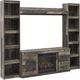 Signature Design by Ashley® Derekson 4-Piece Multi Gray Entertainment Center with Electric Fireplace-0