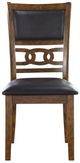 New Classic® Home Furnishings Gia Black/Brown Dining Chair-2