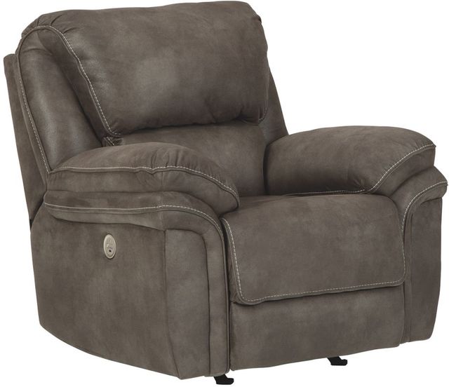 Benchcraft® Trementon Graphite Power Rocker Recliner-0