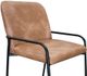 International Furniture Direct Comala Caramel Upholstered Barstool-1