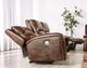 Furniture of America® Soterios Medium Brown Power Reclining Sofa-1