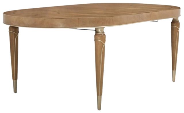 Michael Amini® Villa Cherie Caramel Oval Dining Table-0