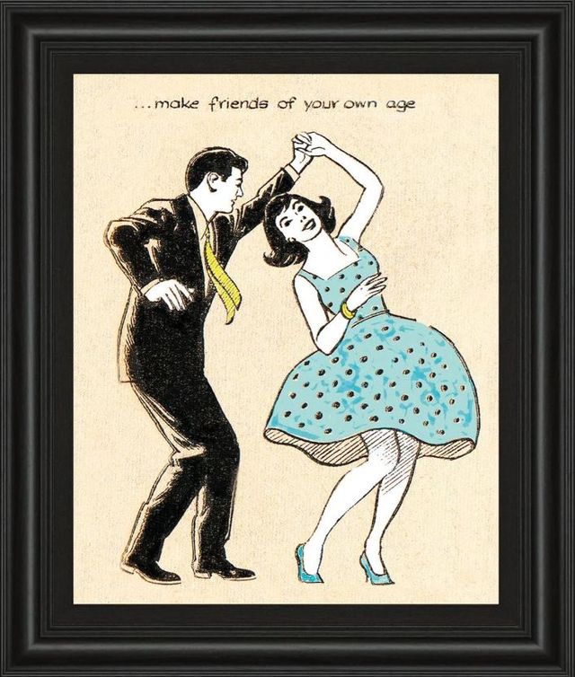 Classy Art Make Friends of Your Own Age by Roy Newby Wall Art-0