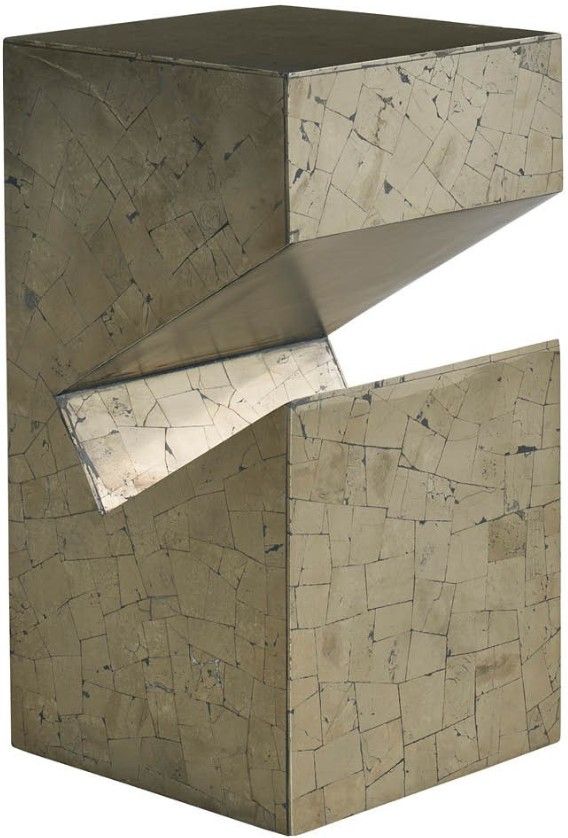 Universal Explore Home™ Modern Beige Pyrite Side Table-0