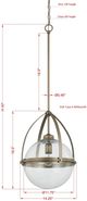 Forty West Roosevelt Bronze Pendant-1