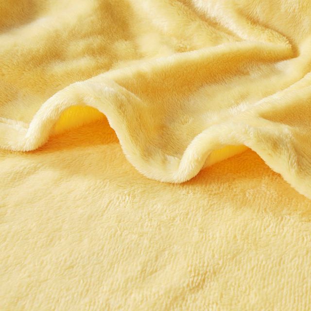 Olliix by Intelligent Design Microlight Plush Yellow Throw-1