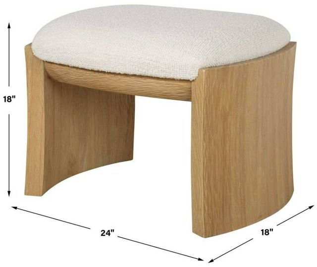 Uttermost® Port Natural Small Bench-2