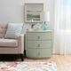 Powell® Ciarra Sage Green 3-Drawer Nightstand-2