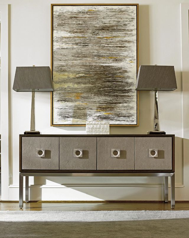 Lexington Home Macarthur Park Glenroy Brushed Stainless/Taupe Sideboard-1