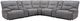 Parker House® Gladiator 7-Piece Sky Power Reclining Curved Sectional with Power Adjustable Headrests-0