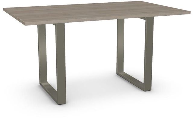 Amisco Customizable Burton 60" Thermo Fused Laminate Dining Table with 1" Thick Tabletop-0