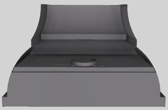 Vent-A-Hood® Designer Series 48" Gunsmoke Wall Mounted Range Hood-3