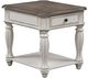 Liberty Furniture Magnolia Manor 3-Piece Weathered Brown Occasional Table with Antique White Base Sets-2