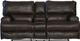 Catnapper® Wembley Chocolate Leather Power Lay Flat Reclining Console Loveseat with Power Adjustable Headrest-2