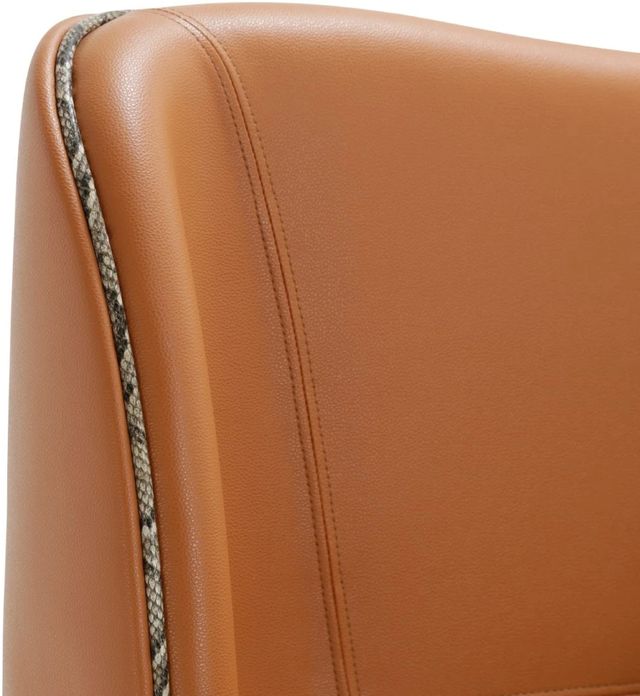Michael Amini® 21 Cosmopolitan™ Diablo Orange California King Upholstered Wing Panel Bed-2