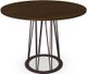 Amisco Customizable Calypso Walnut Veneer Counter Height Table with 48" Tabletop -0