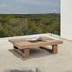 Armen Living Vivid Brown Eucalyptus Wood Outdoor Coffee Table-1